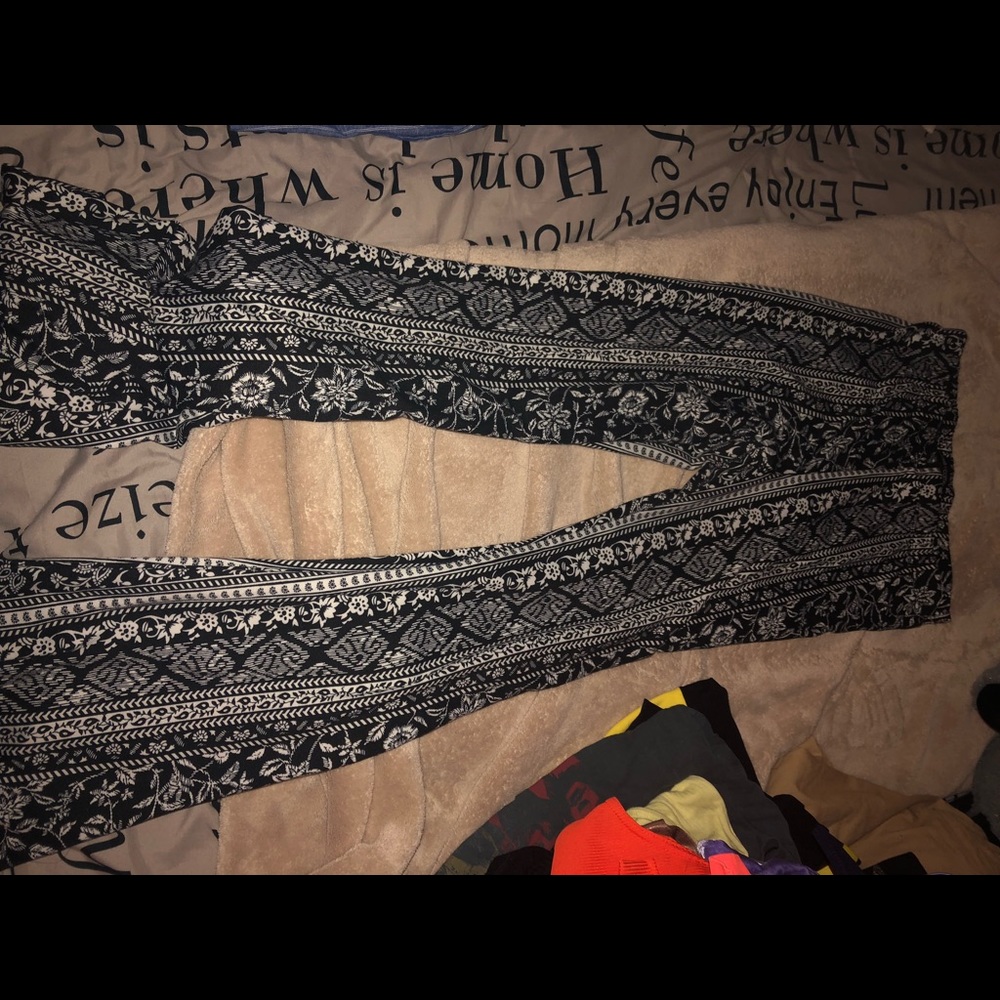 black flare pants